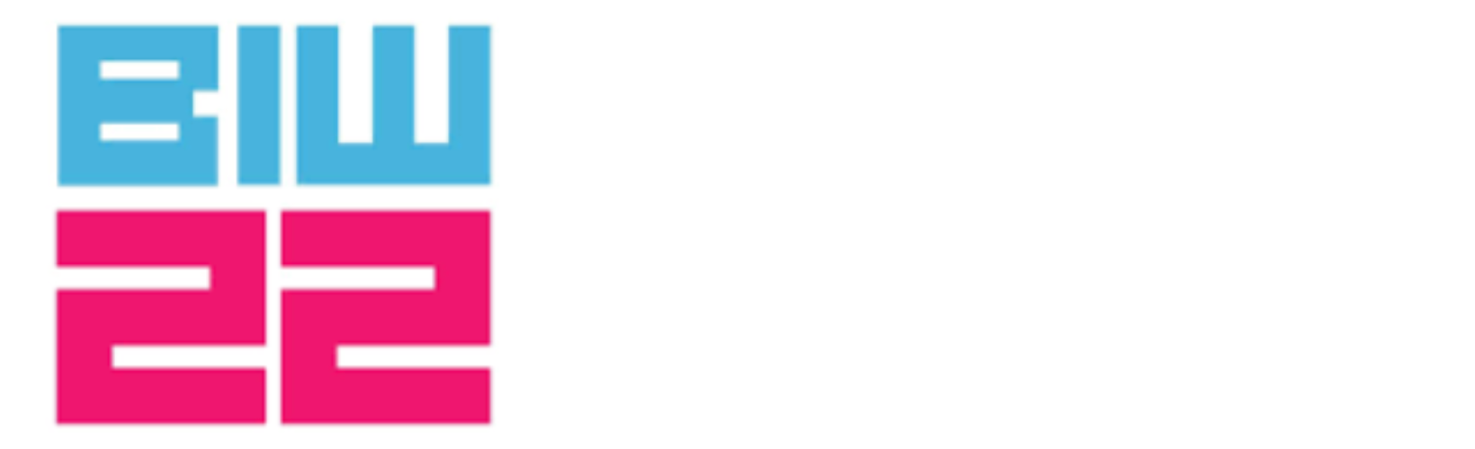 BWBS logo is displayed in blue and pink, highlighted at HR Geckos during Baltimore Innovation Week, October 2022.